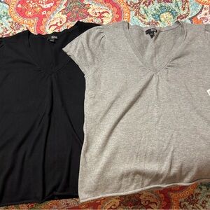 2 NWT ANA cotton/cashmere blend sweaters size L.